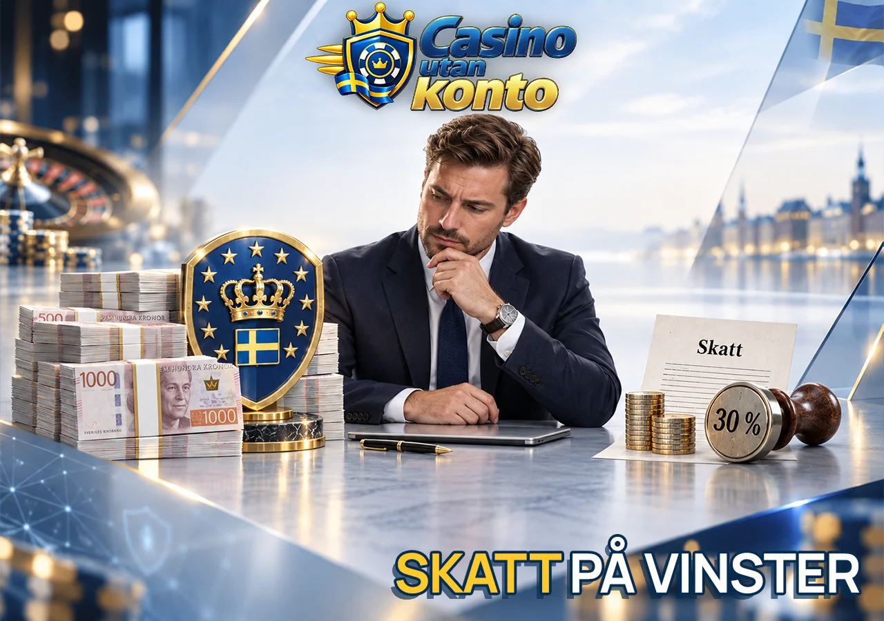 Villkor som avgör om casinovinster beskattas i Sverige